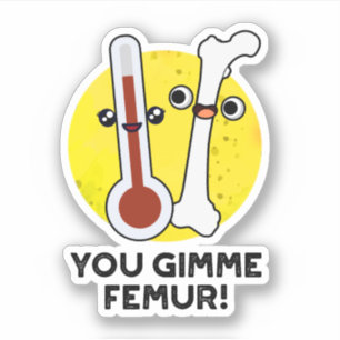 You Gimme Femur Funny Song Bone Pun 