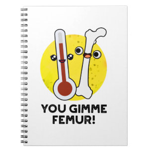 You Gimme Femur Funny Song Bone Pun Notebook