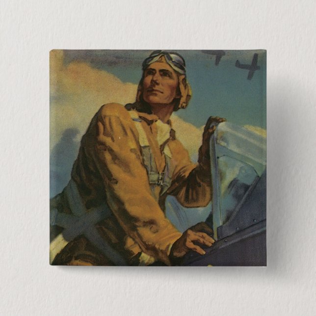 You Give Him Wings! 15 Cm Square Badge (Front)