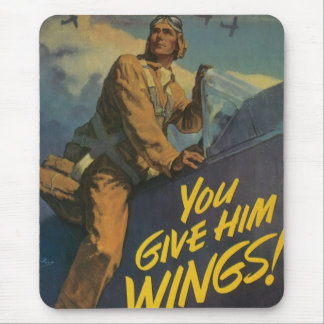 You Give Him Wings! Mouse Mat