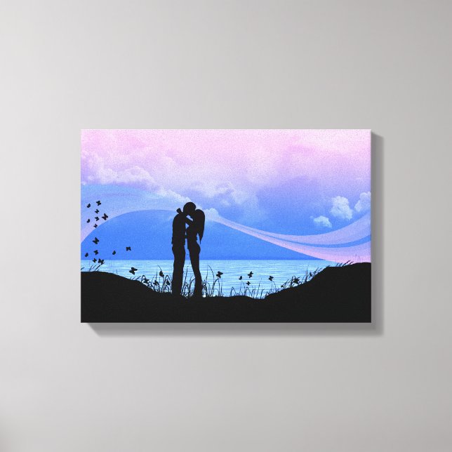 You give me butterflies canvas print (Front)