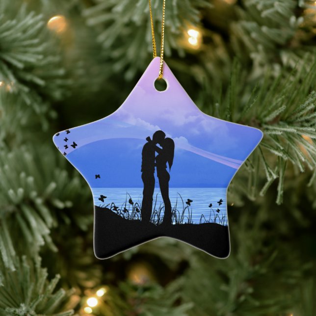 You give me butterflies ceramic tree decoration (Tree)