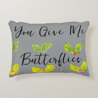 You Give Me Butterflies Decorative Cushion