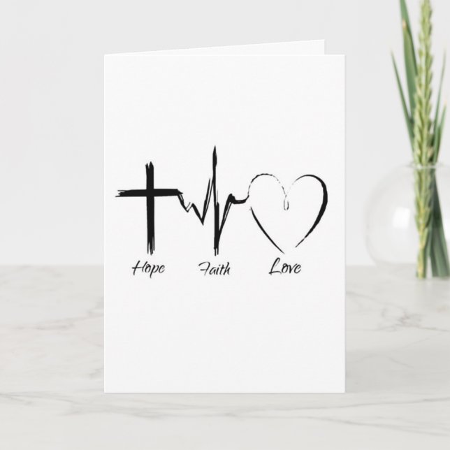 YOU GIVE ME HOPE, LOVE AND HAVE FAITH IN "ME" CARD (Front)