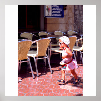 You go girl, Barcelona, Spain Poster