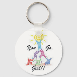 You Go Girl Key Ring