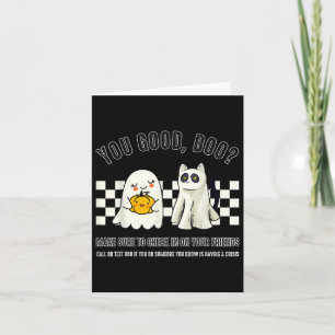 You Good Boo 988 Suicide Prevention Mental Health  Card