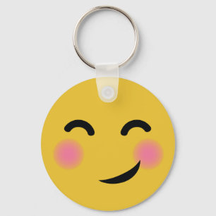 You got me blushing emoji key ring
