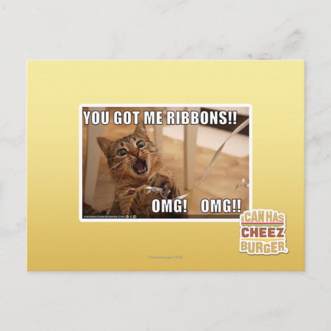 You got me ribbons!! postcard (Front)