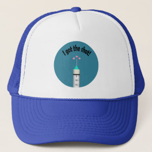 You Got the Covid 19 Vaccine Shot Congratulations Trucker Hat