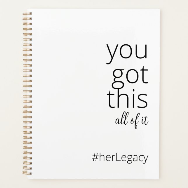 you got this. all of – Feminist Motivational Planner (Front)