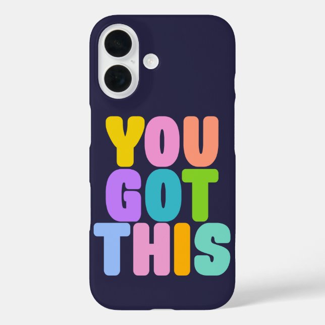 You Got This Cute Colourful Inspirational Quote Case-Mate iPhone Case (Back)