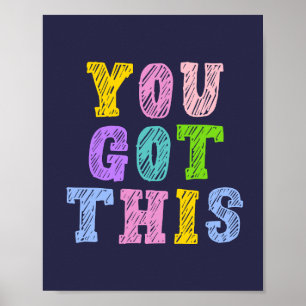 You Got This Dream Big Kids Nursery Art Poster
