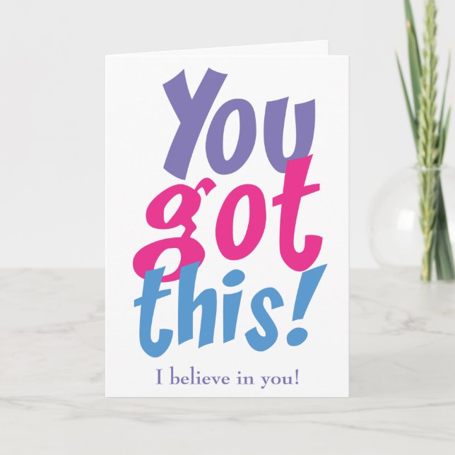 You Got This Encouragement Card (Front)