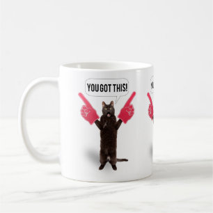You Got This Encouragement Cat Cheering Holiday C Coffee Mug
