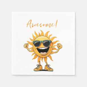 You Got This-Funny-Smiling Sun with Sunglasses Napkin