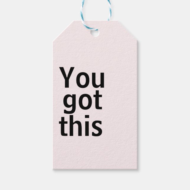 You got this - gift tags (Front)