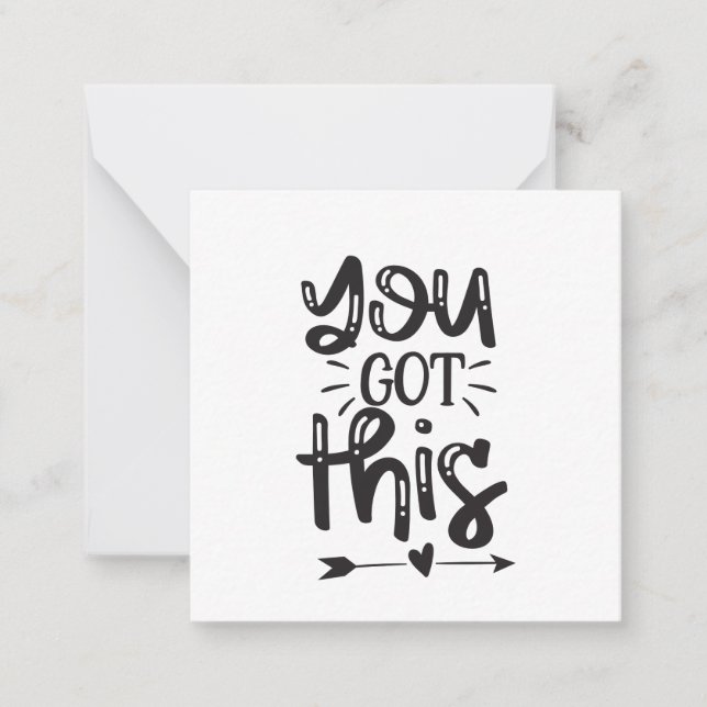 You got this inspiration card (Front)