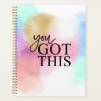 You Got This Inspirational Quote and Watercolors