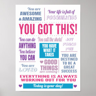 You Got This Inspirational Quote Poster