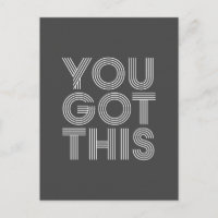 You Got This Inspirational Quote Retro Black White