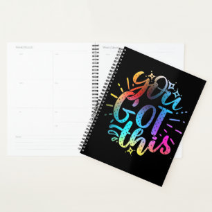 You Got this inspirational stars and colours Class Planner