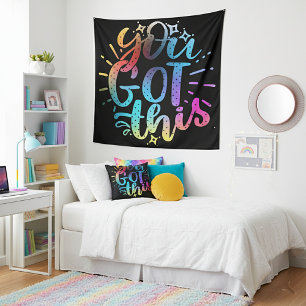 You Got this inspirational stars and colours Tapestry