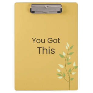 You Got This Motivational Clipboard
