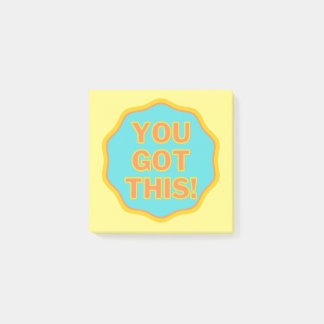 You Got This! Motivational Design Post-it Notes