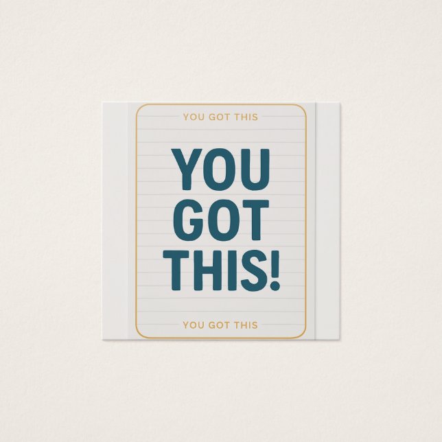 You Got This – Motivational Greeting Card (Front)