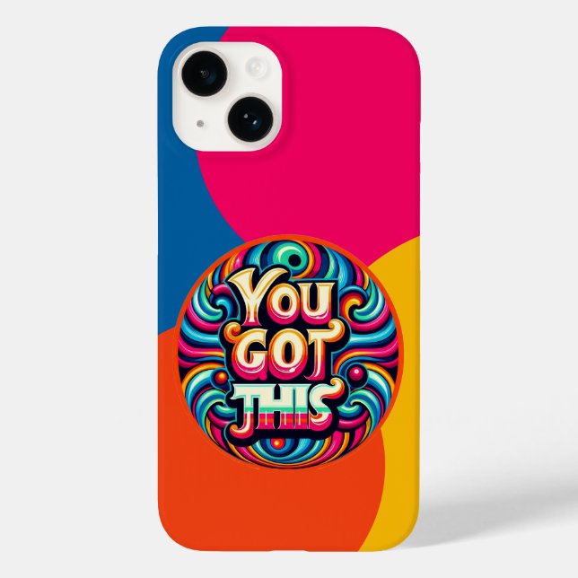 "You Got This – Motivational Groovy Text" Case-Mate iPhone Case (Back)