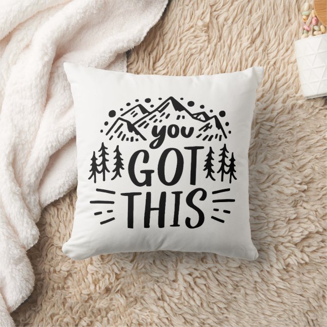 You got this motivational quotes mountains cushion (Blanket)