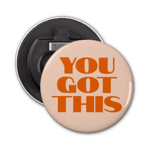 You got This Pink Red Calligraphy  Notebook Magnet Bottle Opener