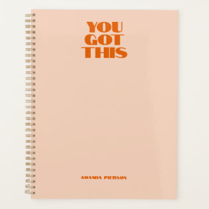 You got This Pink Red Typography Planner