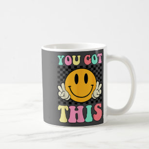 You Got This Retro Smile Motivational Testing Day  Coffee Mug