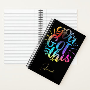You Got this stars and colours journal