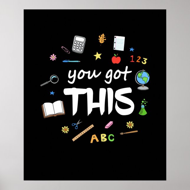 You Got This State Testing Teacher Cute Teacher Poster (Front)