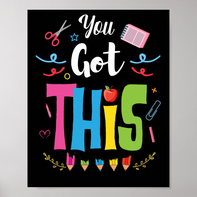 You Got This State Testing Teacher Cute Teacher Poster (Front)