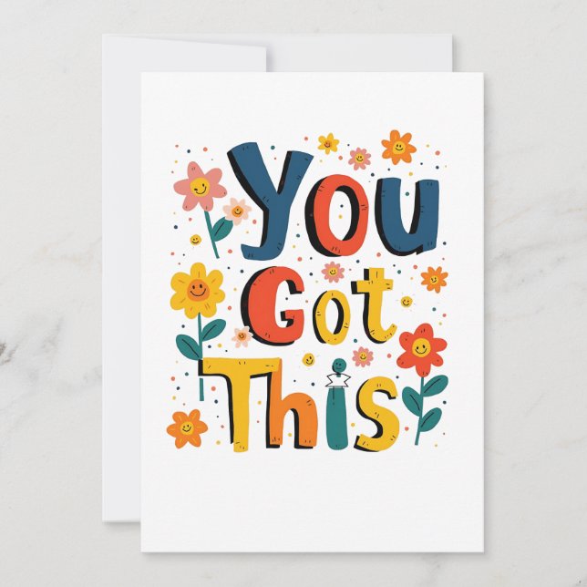 You Got This Teacher Exam Test Day Score Testing Invitation (Front)