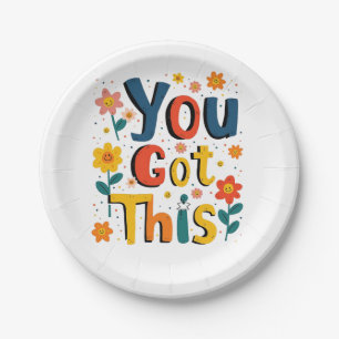 You Got This Teacher Exam Test Day Score Testing Paper Plate