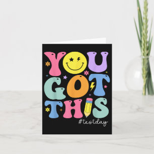 You Got This Test Day Motivational Testing Day Tea Card
