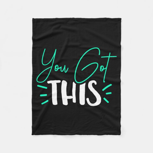 You Got This Test Day Teacher  Fleece Blanket (Front)