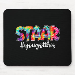 You Got This Tie Dye Testing Exam Funny Test Day G Mouse Mat