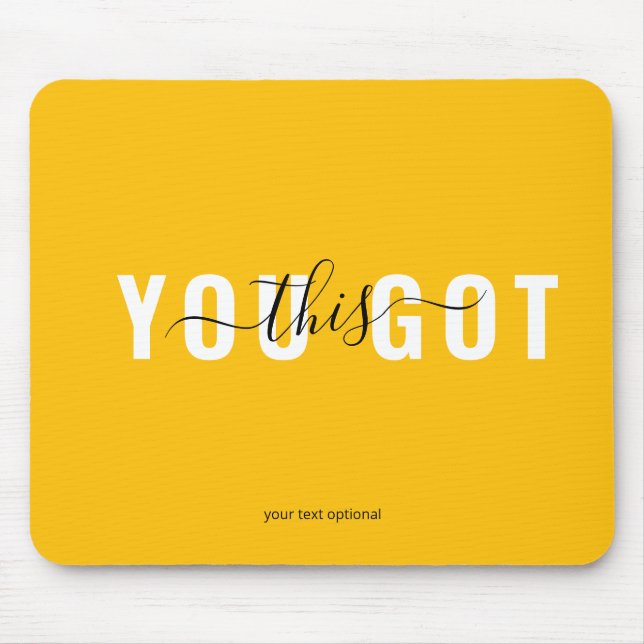 YOU GOT THIS! Trendy, Salon Mouse Mat (Front)
