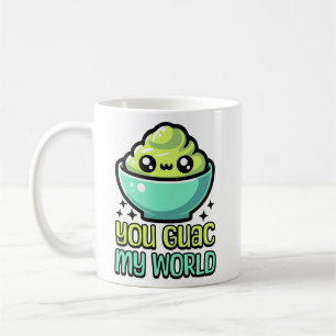 You Guac My World! Cute Guacamole Pun Coffee Mug