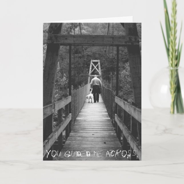 You guided me across. card (Front)