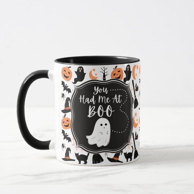 You Had Me At Boo Halloween Mug (Left)