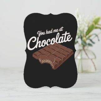 You Had Me at Chocolate Thank You Card