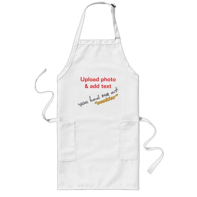 You had me at "cookies" - DIY Baking apron (Front)
