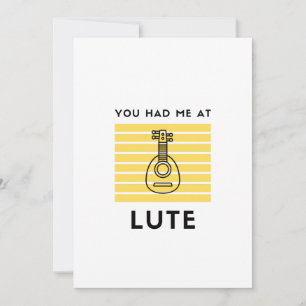 You had me at lute holiday card